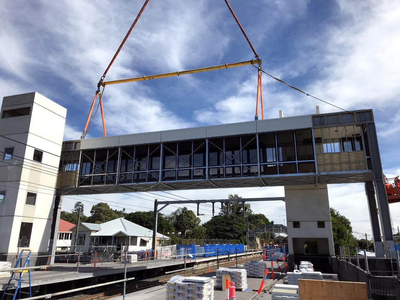 Footbridge installation marks milestone in East Ipswich station accessibility upgrade Main Image